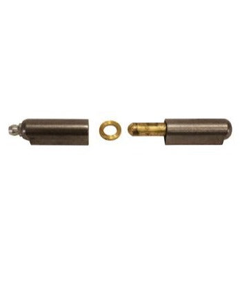 Hinge, 100MM Steel Weld-on with Fixed Brass Pin & Brass Bushing
