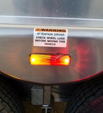 Light Only, 4" x 1" Rectangle LED Fender Mount Clearance - AMBER/RED