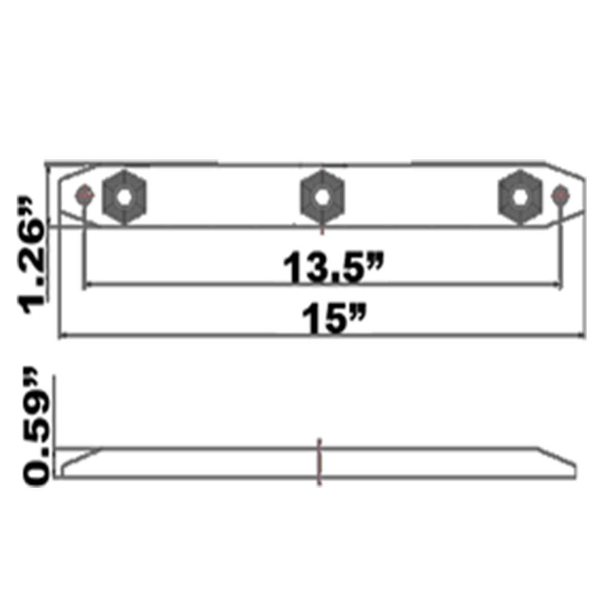 Identification Light Bar, 15" LED Clear - view 2