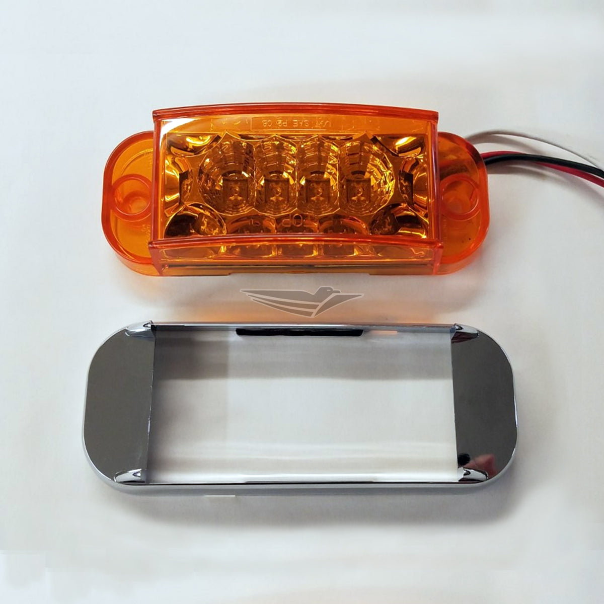 6" LED Micro-Flex Rectangular Marker Light / Mid-Ship Turn Signal - Submersible - view 2