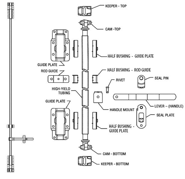 Lock Rod Assembly Kit (Heavy Duty) | www.OrderTrailerParts.com