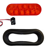 6" Oval LED Trailer Tail Light (6 Diodes)