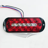 6" Oval LED Surface Mount Stop/Tail/Turn and Backup Light