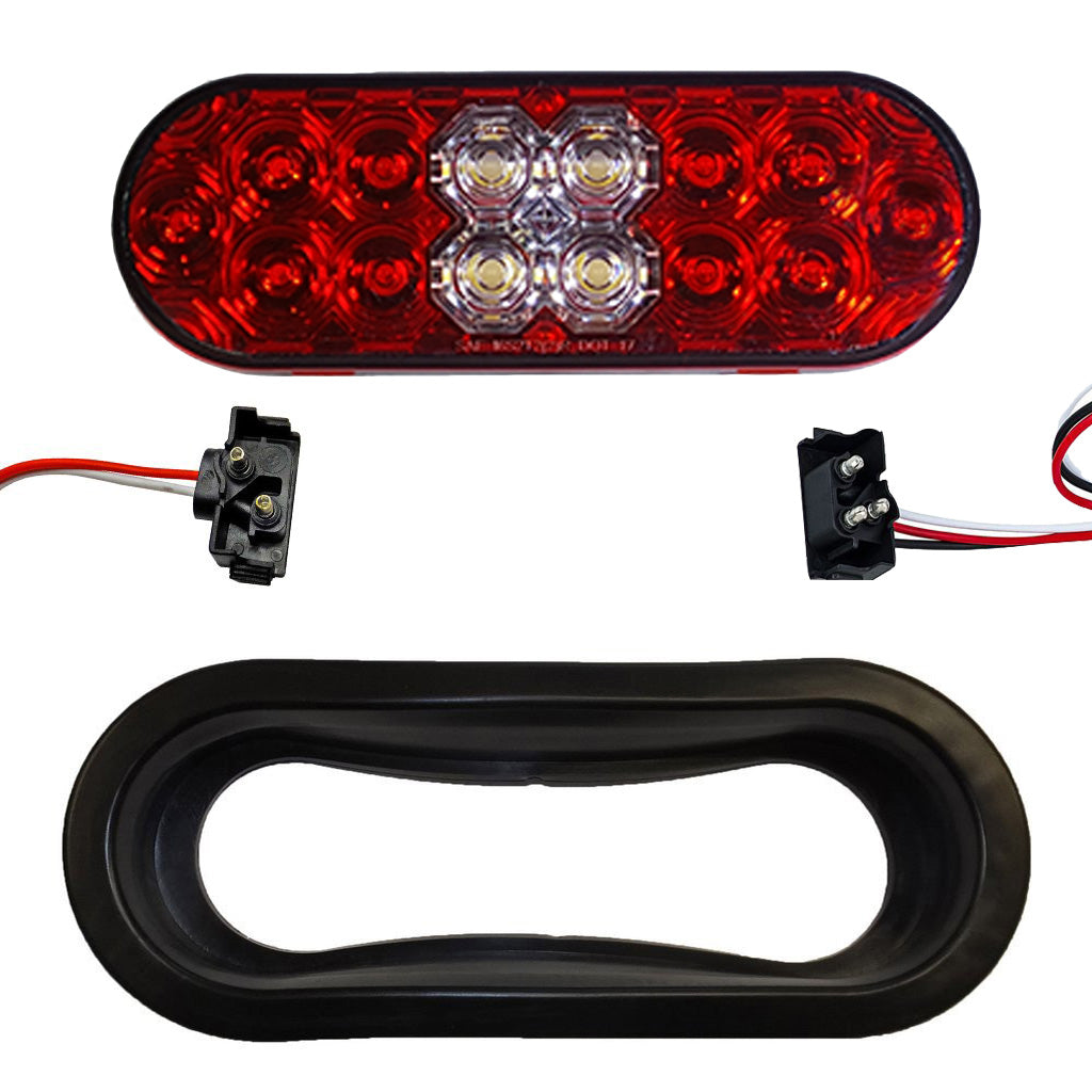 6" Oval LED Stop/Tail/Turn and Backup Light - view 4