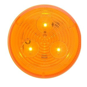 2-1/2" Round LED Clearance/Marker Light - AMBER (3 Diodes) - view 2