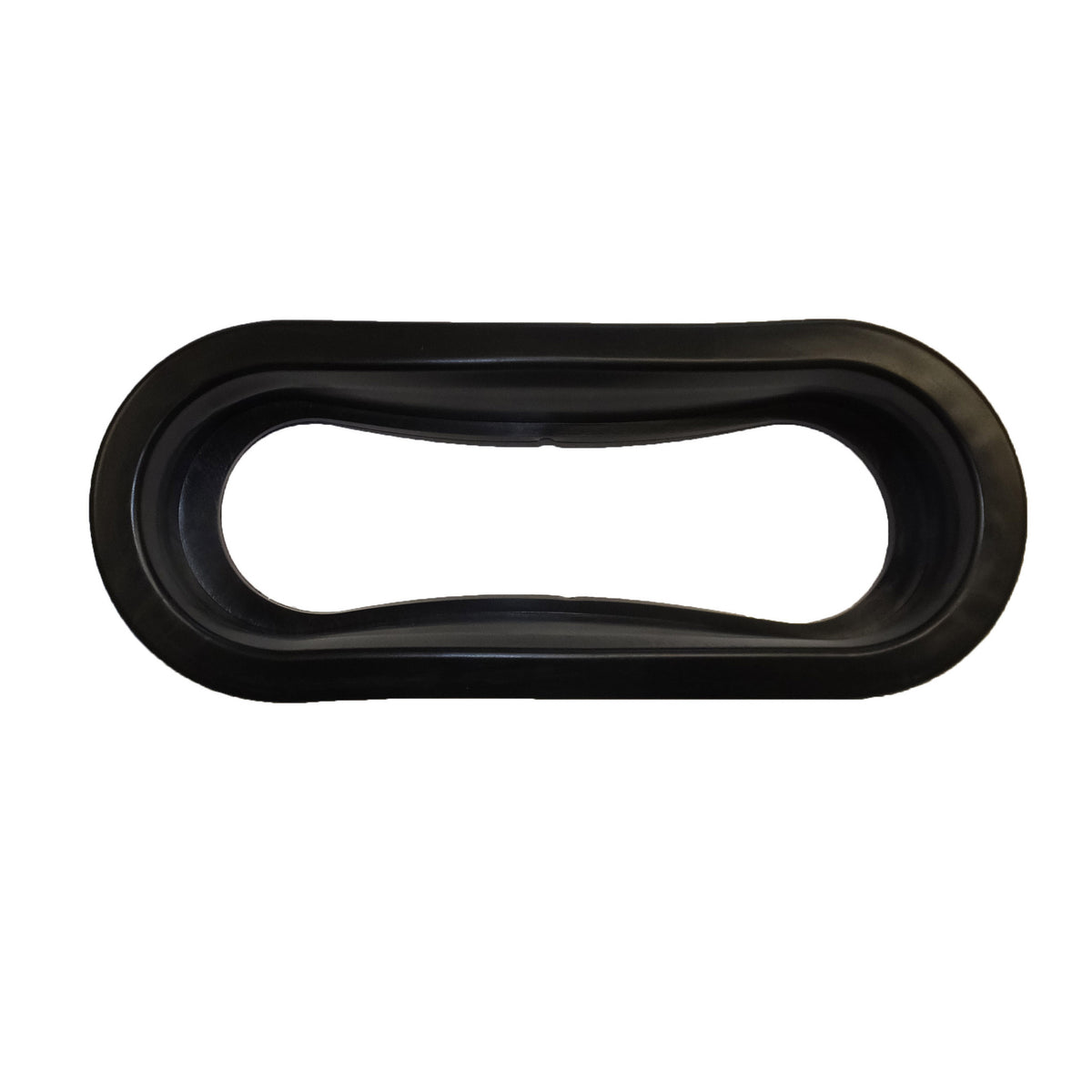 Light Grommet, 6" Oval Black Rubber