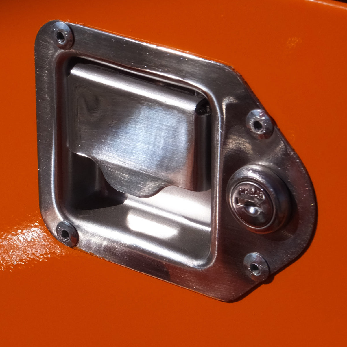 Paddle Handle, Stainless Steel with Lock and Key - view 2