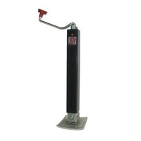 Jack, Square 7,000 lb. Top Wind with Adjustable Drop Leg - Direct Weld