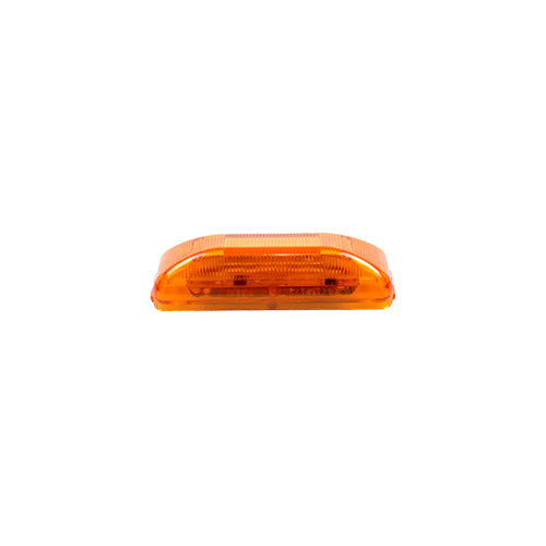 Light Only, 4" x 1" Rectangle LED Clearance/Marker Light - AMBER (6 Diodes) - view 2