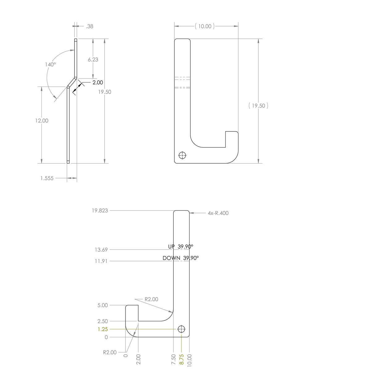 Latch Mechanism, for 3/4 Tilt Trailers - view 7