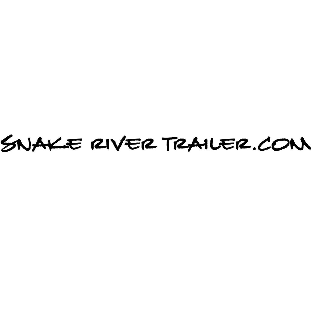 Decal, Snake River Trailer - 5" x 23" White