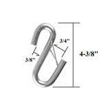 Safety Hook - 7/16" Zinc Plated with Latch