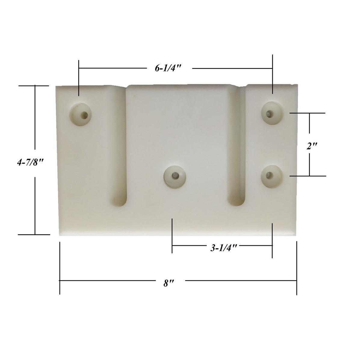 Divider Slam Latch Catch Plate - Fits Some Circle J Horse Trailers - view 2