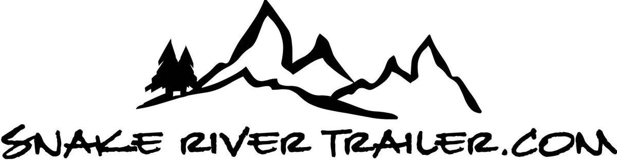 Decal, Snake River Trailer - 8" x 16" Black