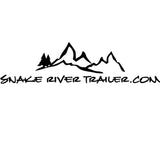 Decal, Snake River Trailer - 8" x 16" White