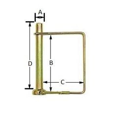 Snapper Pin - 1/4" Diameter x 2.75" Length