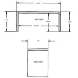 Stake Pocket, 3/16" Heavy Duty Steel