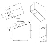 Fender Step, 14 ga. Steel Tread with 2" Clearance Light Hole - Drivers Side Front/Passenger Side Rear
