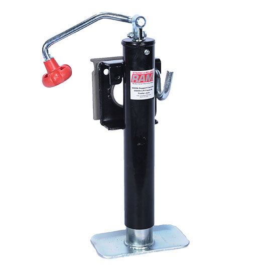 2,000 lb. RAM Top Wind Snap Ring Swivel Style Jack - 10" Lift (Weld-On)