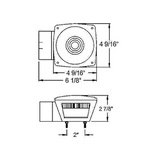 Square Combination Tail Light - Right Side