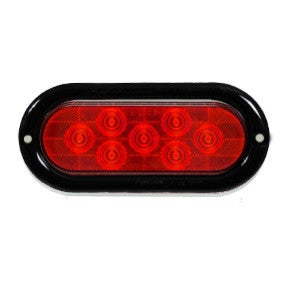 6" Oval LED Surface Mount Stop/Tail/Turn Light (7 Diodes)
