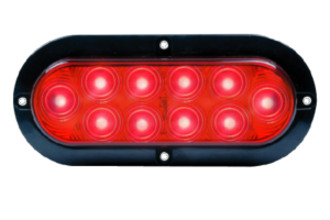 6" Oval LED Surface Mount Stop/Tail/Turn Light (10 Diodes) - view 2