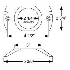 Mounting Bracket for 2" Round Lights - GRAY - view 3