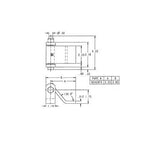 Hinge, Formed Steel Strap with Grease Zerk.