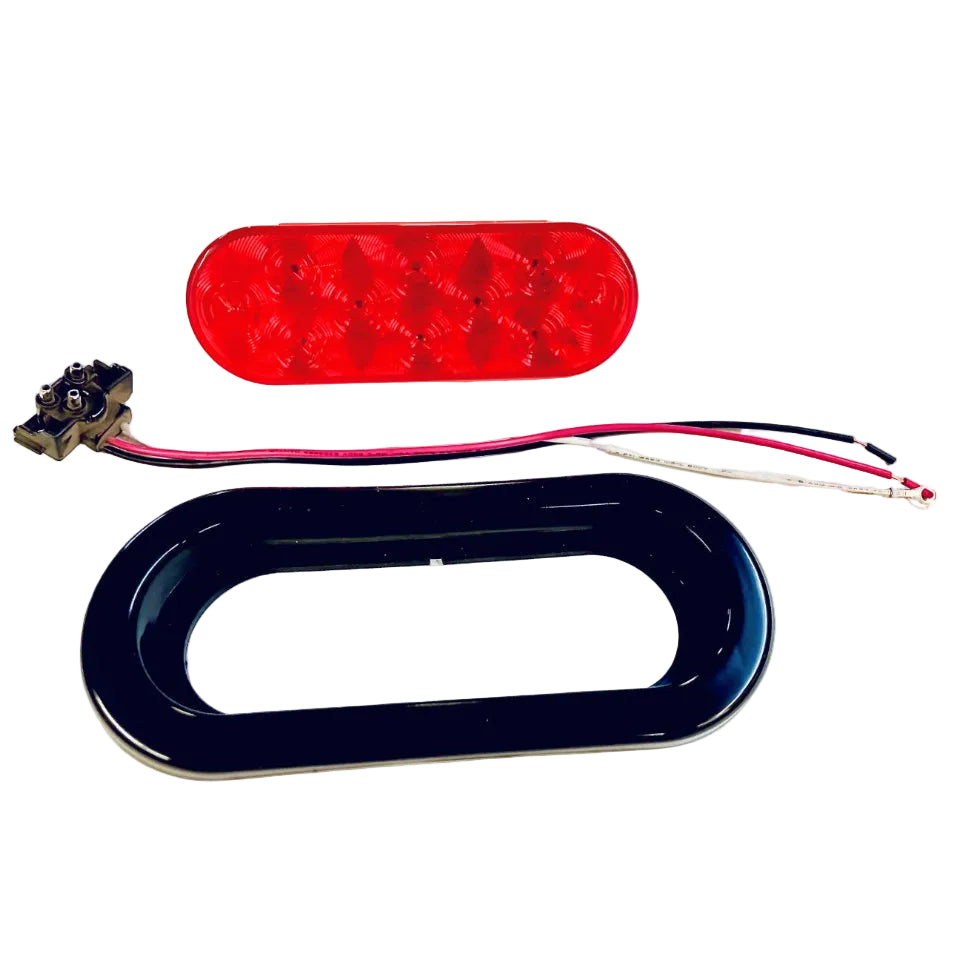 6" Oval LED Trailer Stop/Tail/Turn Light (10 Diodes) - view 2