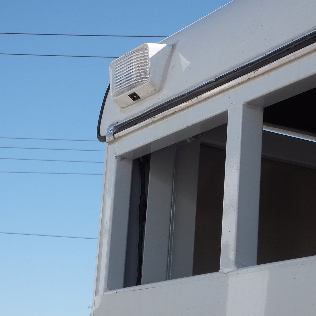 Rectangular Surface Mount Porch Light with Built-In Switch - view 2
