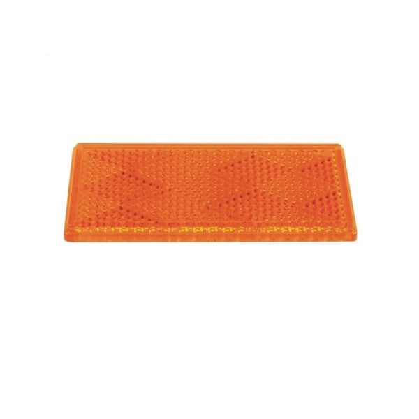 Rectangle Stick on Reflector - AMBER