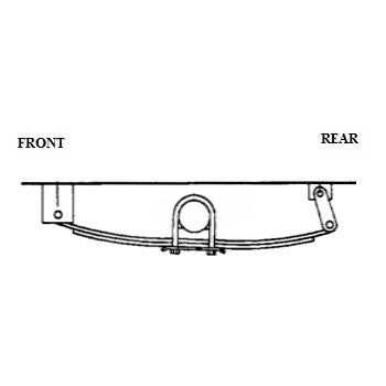 3.5K -5.2K Single Axle Hanger Kit - Double Eye Springs - view 2