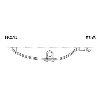 2K-3.5K Single Axle Hanger Kit - Slipper Springs - view 2