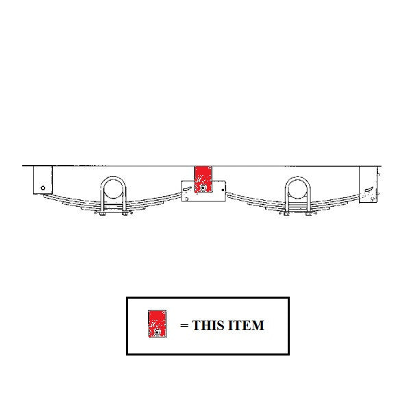 Spring Hanger, Center for 2" Wide Slipper Springs - view 3