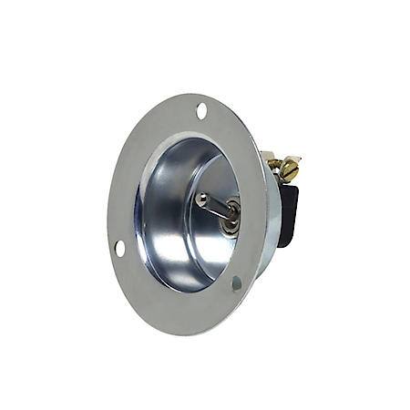 Toggle Switch with Recessed Plate